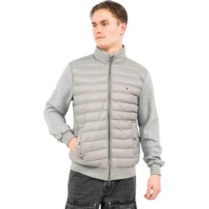 Tommy Hilfiger - Mix Media Zip Sweatshirt - Grijs