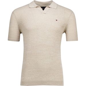 Tommy Hilfiger - Polo - Beige - 34% Polyester 33% Katoen 33% Linnen