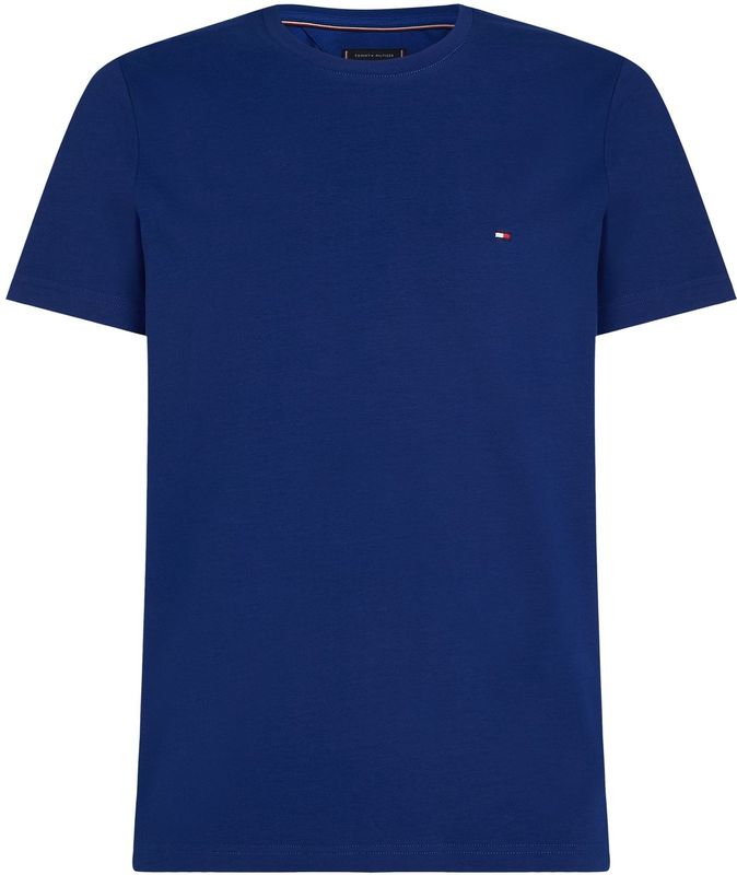 Tommy Hilfiger - STRETCH SLIM FIT TEE MW0MW10800 - T-shirt - Blauw