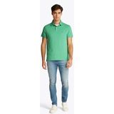 TOMMY HILFIGER - Poloshirt - Groen - Bio Katoen
