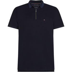 Tommy Hilfiger Menswear Polo Heren KM - Blauw dessin