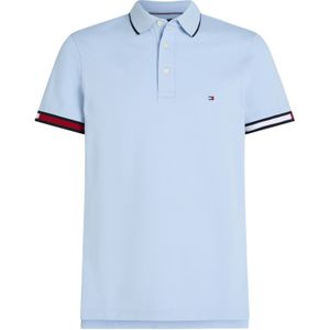 Tommy Hilfiger - MW0MW38458 - Poloshirt - Blauw - Katoen - Korte Mouwen