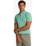 Tommy Hilfiger - Korte Mouwen Polo - Groen - Pique - Slim Fit