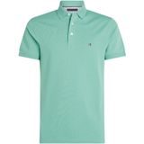 Tommy Hilfiger - Korte Mouwen Polo - Groen - Pique - Slim Fit