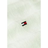 Tommy Hilfiger - Groen Effen Overhemd - Linnen - Lange Mouwen - Button Down Kraag