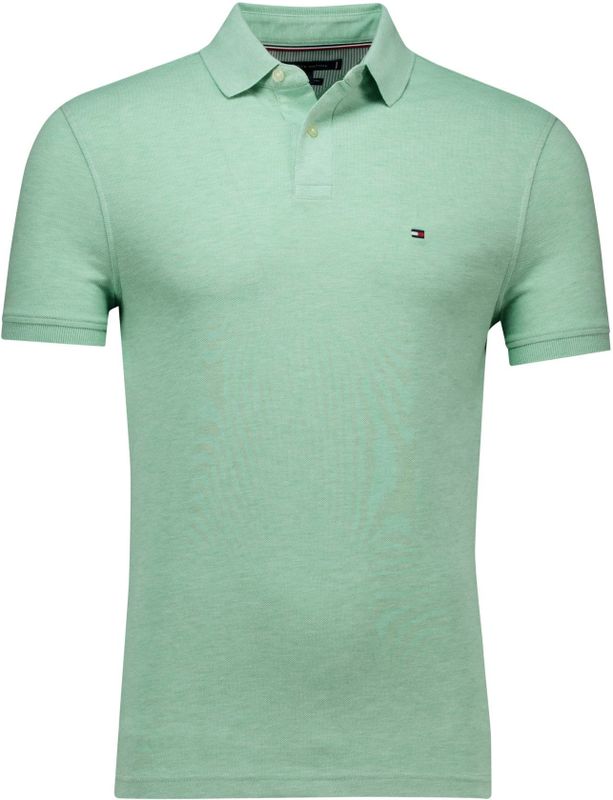 Tommy Hilfiger - Poloshirt - Groen - Biologisch Katoen
