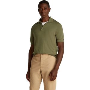 Tommy Hilfiger - Polo - Groen - Katoen/lyocell - Slim Fit