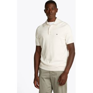 Tommy Hilfiger, Tops, Heren, Beige, M, Katoen, Crème Polo Shirt Lente Zomer