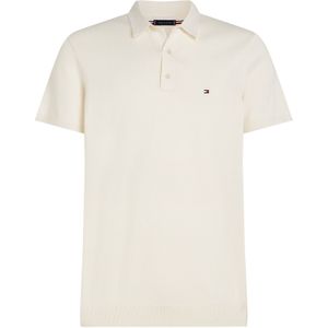 Tommy Hilfiger Essential Cotton Knitted Polo Mw0mw37396 Poloshirt S/S heren, Geel (ivoor bloemblaadje), XL