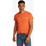 Tommy Hilfiger - TOMMY LOGO TEE - T-shirt - Oranje