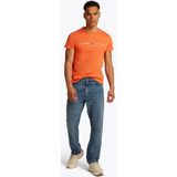Tommy Hilfiger - TOMMY LOGO TEE - T-shirt - Oranje