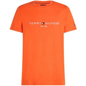 Tommy Hilfiger - TOMMY LOGO TEE - T-shirt - Oranje
