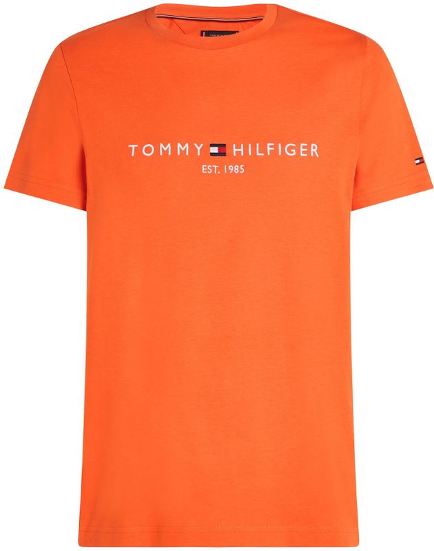 Tommy Hilfiger - TOMMY LOGO TEE - T-shirt - Oranje