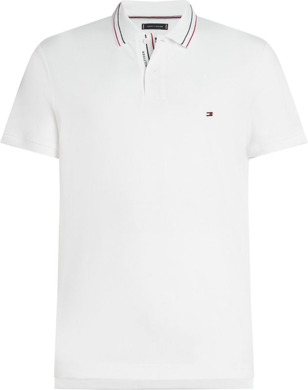 Tommy Hilfiger - Klassiek Poloshirt - Wit - Katoen