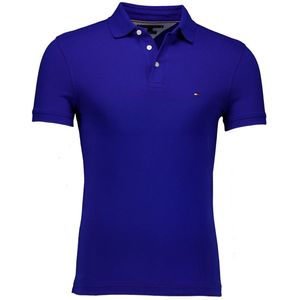 Tommy Hilfiger - Poloshirt - Blauw - Biologisch Katoen