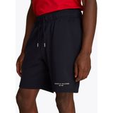 Tommy Hilfiger Heren SMALL TOMMY LOGO SWEATSHORTS MW0MW38698 Joggingbroek, Blauw, XS, Blauw (Desert Sky 654 920), XS