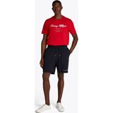 Tommy Hilfiger Heren SMALL TOMMY LOGO SWEATSHORTS MW0MW38698 Joggingbroek, Blauw, XS, Blauw (Desert Sky 654 920), XS