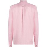 Tommy Hilfiger Hemd Lange Mouw - Roze Pigment Dyed - 100% Linnen
