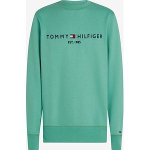 Tommy Hilfiger - Heren Trui - Blauw - Katoen/Polyester - Crew Neck