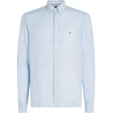 Tommy Hilfiger - Pigment Dyed Shirt - T-shirt - Lichtblauw - Popeline