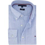 Tommy Hilfiger - Pigment Dyed Shirt - T-shirt - Lichtblauw - Popeline
