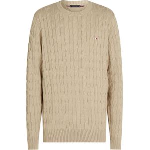 Tommy Hilfiger - Pullover - Bruin - Katoen - Regular Fit