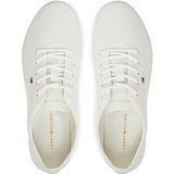 Tommy Hilfiger - CANVAS LACE UP SNEAKER - Vrijetijdsschoen - Wit - Vetersluiting