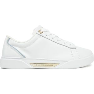 TOMMY HILFIGER - CHIC HOF SNEAKER - Wit - Leer