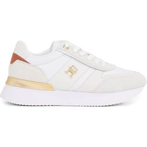 Tommy Hilfiger - Sneakers - Ecru - Leer - Dames