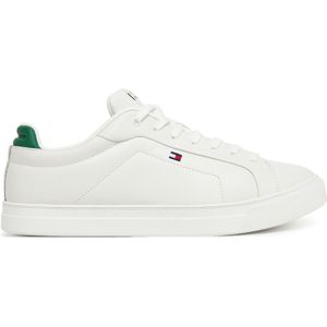TOMMY HILFIGER Icon Court Pinperf LTH Low Top - Wit - Leer