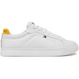Tommy Hilfiger Sneaker »ICON COURT PINPERF LTH«, Freizeitschuh, Halbschuh, Schnürer mit weich gepolstertem Schaftrand