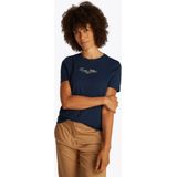 Tommy Hilfiger - Donkerblauw Script Tee - T-shirt - Katoen