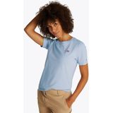 Tommy Hilfiger - Reg Contrast Vlag SS Tee - Breezy Blue - T-shirt