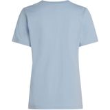 Tommy Hilfiger - REG CONTRAST FLAG SS TEE WW0WW45522 - T-shirt - Blauw