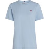 Tommy Hilfiger - REG CONTRAST FLAG SS TEE WW0WW45522 - T-shirt - Blauw