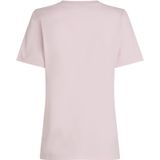 Tommy Hilfiger - REG CONTRAST FLAG SS TEE - T-shirt - Light pink