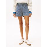 TOMMY HILFIGER - Gestreepte Denim Short - Blauw - Katoen