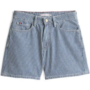 TOMMY HILFIGER - Gestreepte Denim Short - Blauw - Katoen