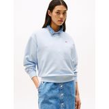 TOMMY HILFIGER - Sweatshirt - Lichtblauw - Effen - Lange Mouw
