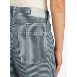 Jeans - Gestreept - Denim - Kort - Mid Waist