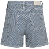 Jeans - Gestreept - Denim - Kort - Mid Waist
