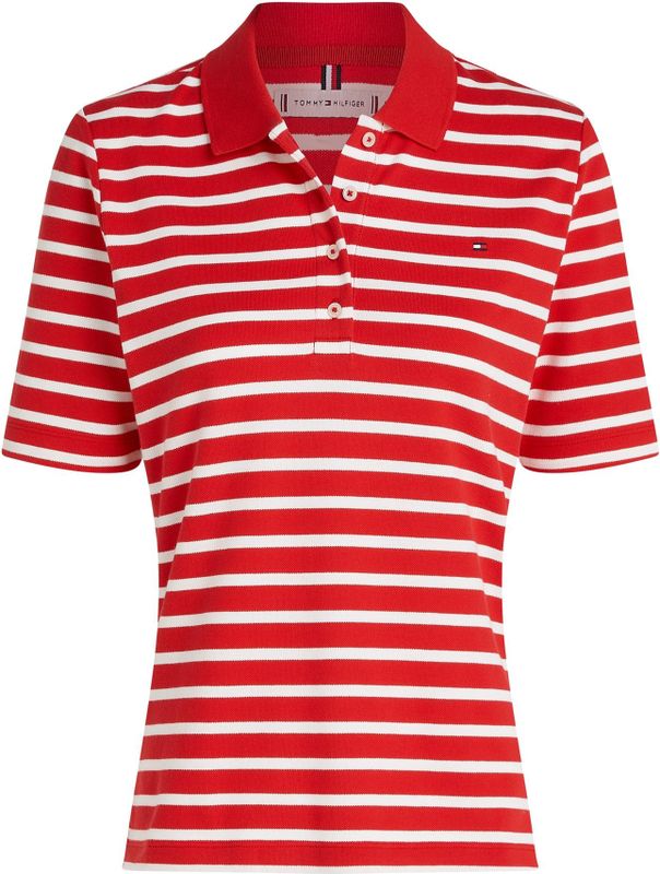 Tommy Hilfiger - 1985 - Poloshirt - All-over Motief - Mix van Katoen en Elastaan