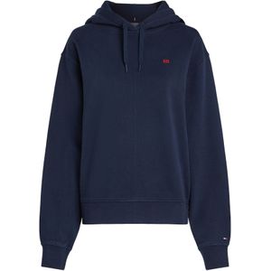 Tommy Hilfiger - REG CONTRAST FLAG HOODIE - Hoodie - Dark Night Navy