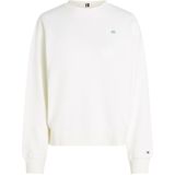 Tommy Hilfiger - WW0WW45980 - Sweatshirt - Wit - 100% Regeneratief Katoen