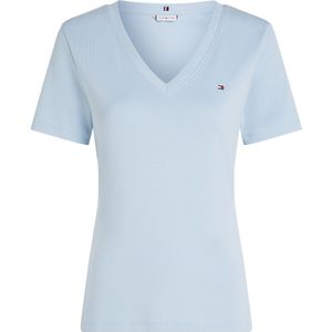 Tommy Hilfiger - Basic T-shirt - Blauw - Katoen
