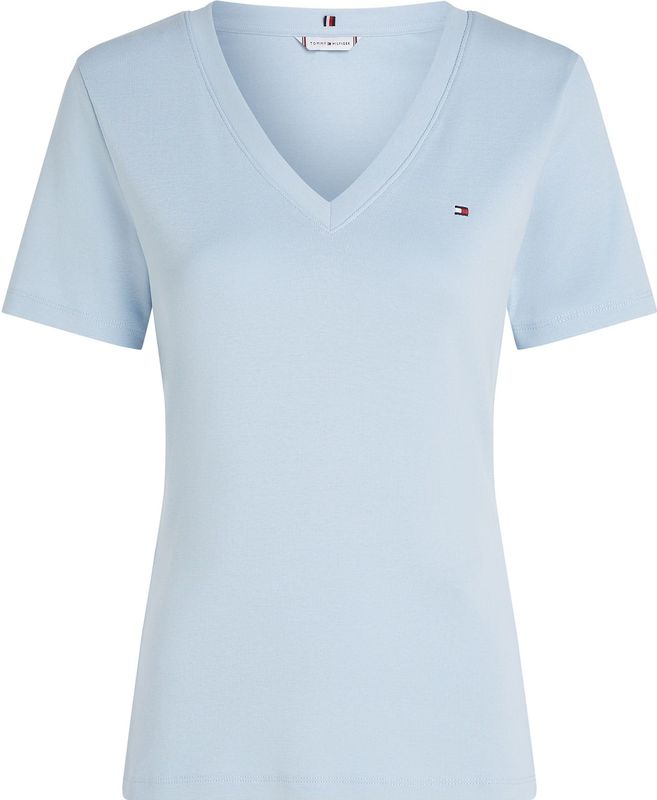 Tommy Hilfiger - Basic T-shirt - Blauw - Katoen