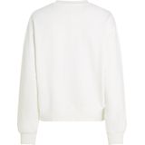 Sweater - Ecru - Met Logoborduursels - Ronde Hals - Lange Mouwen