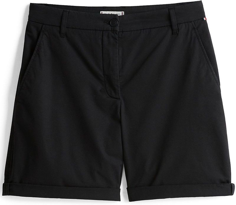 TOMMY HILFIGER Dames CO Blend GMD Chino Short WW0WW42457, Zwart (zwart), 58