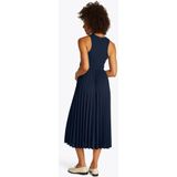 Tommy Hilfiger - Midi-Jurk - Donkerblauw - Viscose/Elastaan