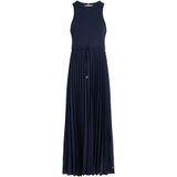 Tommy Hilfiger - Midi-Jurk - Donkerblauw - Viscose/Elastaan